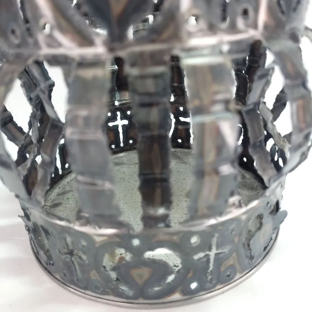 VTG Tin Can Luminary Candle Holder‎ 6